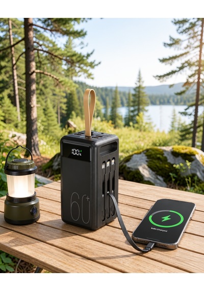 Led Ekranlı 20000mah Taşınabilir Şarj Ünitesi Xucz60000powerbank-8 Çok Renkli
