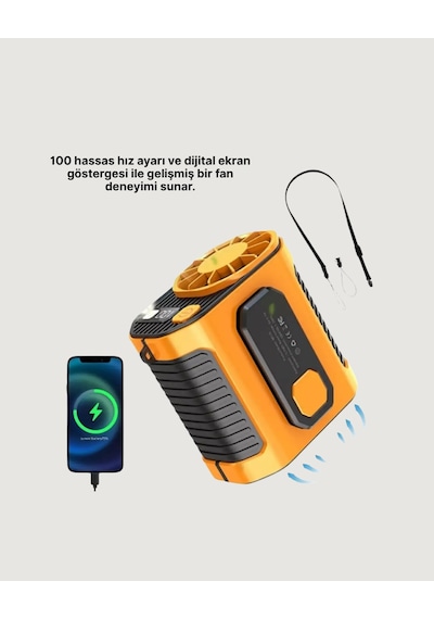 Yüksek Kapasiteli Turbo Taşınabilir Fan - Lisinya