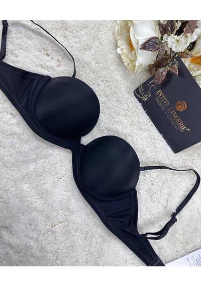 Le Jardin Blanche Double Push-up Silikonlu Askılı/askısız Sütyen Siyah