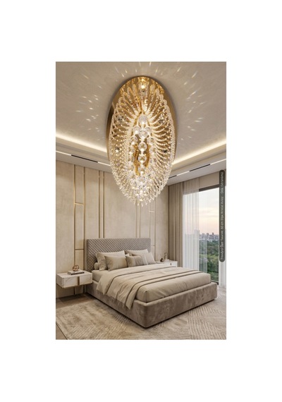 Avize Elips 60 Lık Gold Altın Altın