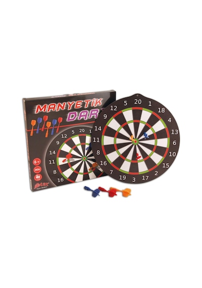 Kutulu Manyetik Eğitici Aile Dart Oyunu 33X33 Cm 3 Adet Ok Dahil
