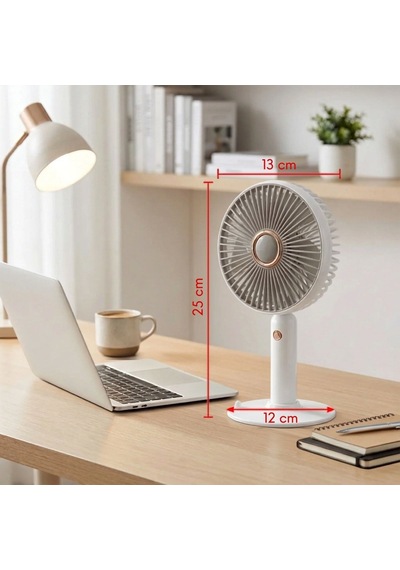 3 Kademeli Masaüstü Fan Telefon Tutuculu Standlı Taşınabilir Mini Fan Zb161 5570