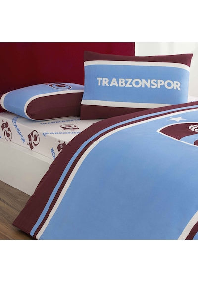 Taç Lisanslı Trabzonspor Arma Pamuk Çift Kişilik Nevresim Takımı 000000001000051937 Çok Renkli