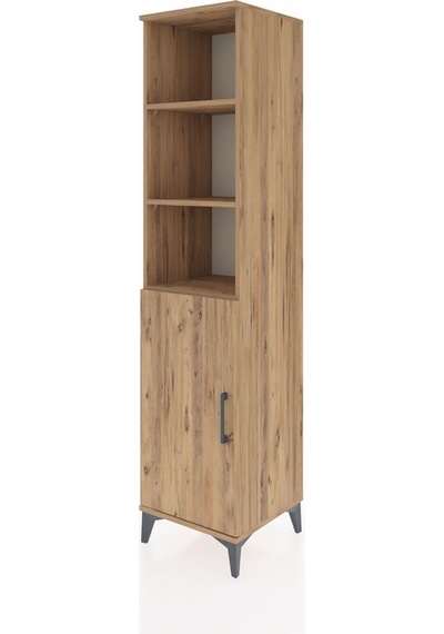 Hyperion Dolap 4 Raflı Tek Kapaklı 44x44x195 Çam-çam Çam