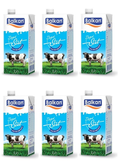 Balkan Süt Yarım Yağlı 1 Lt X 6 Adet