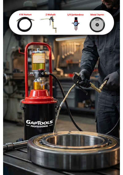 Gaptools Havalı Gres Pompası 12lt Gp-12a2