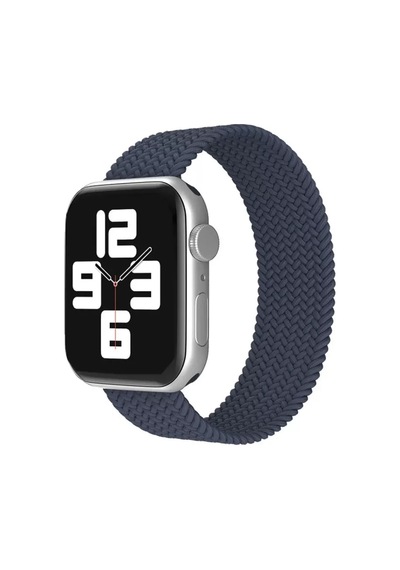 Newface Apple Watch 38mm Ayarlı Solo Silikon Kordon - Lacivert Diğer