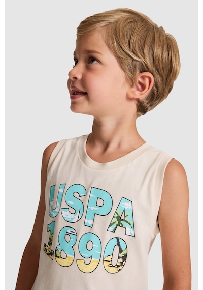 U.S. Polo Assn. Erkek Çocuk Bej Pijama Takım 50328674-vr011