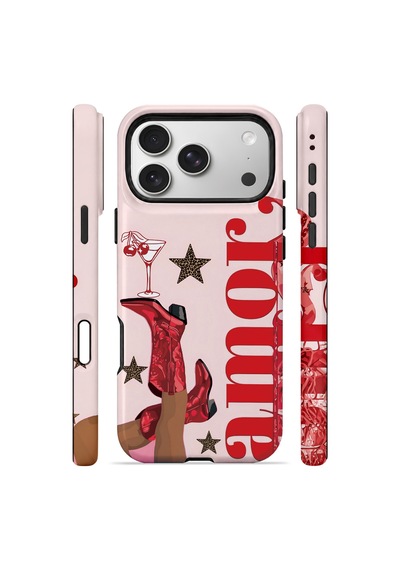 Velvoria Valestra Amour Leopar Apple iPhone Uyumlu 17 Pro Darbe Korumalı Kılıf Valestra Select - Amour Leopar