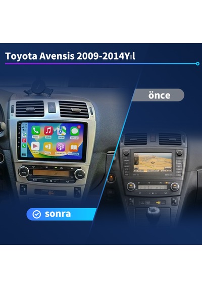 Toyota Avensis 2009-2014 Yıl Multimedya 4-64 Gb Navigasyon