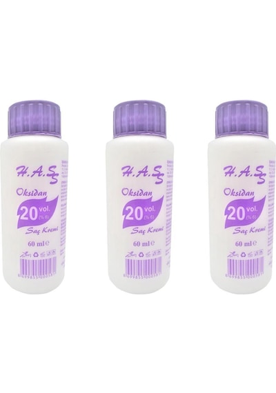 H.A.S Oksidan Peroksit 20 Volüm %6 60 Ml X 3 (431945539)