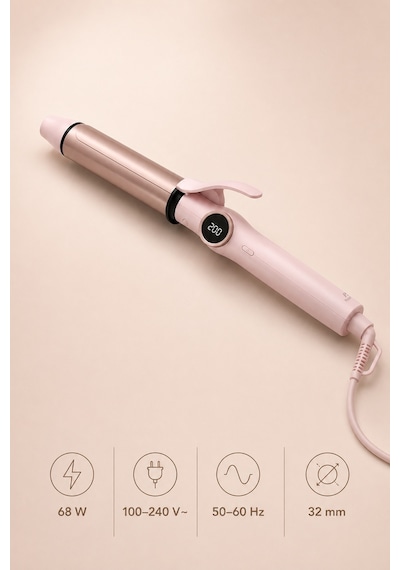 Ks-632 Profesyonel Dijital Saç Maşası 32 Mm, Led Ekranlı, 140-200 C Isı Ayarlı