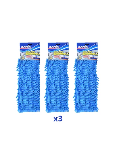 Zanix Mikrofiber Islak Kuru Nemli Makarna Şönil Palet Tablet Mop Yedeği - 50 Cm. - 3 Adet
