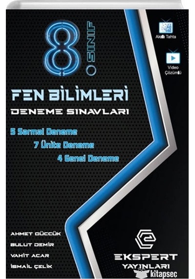 8.Sınıf Fen Bilimleri Deneme Sınavları Ekspert Yayınları
