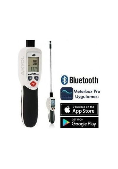 Cem Dt 1880 Teleskobik Problu Kızgın Tel Hava Hızı Ve Sıcaklık Ölçer Anemometre Kayıt Özellikli