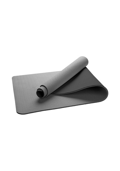 Ekolojik 6mm Tpe Yoga Matı Pilates Minderi Gri Diğer