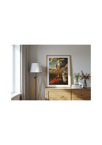 Rönesans Botticelli Mistik Çarmıha Geriliş Çerçevesiz Poster 21x30 Cm A4 Tablo Rönesans Klasik Sanat