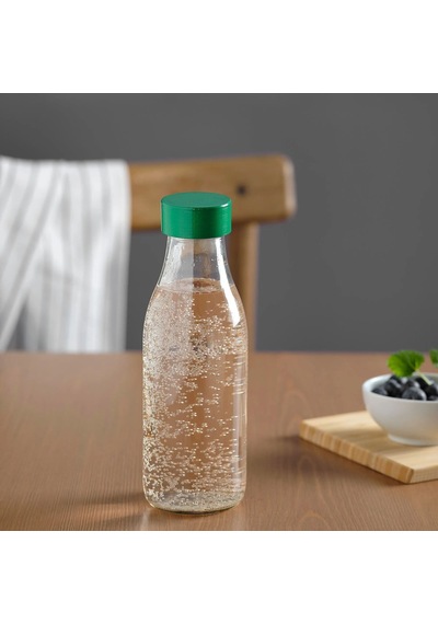 Ikea Spartansk Şişe 0,5 L Şeffaf Yeşil