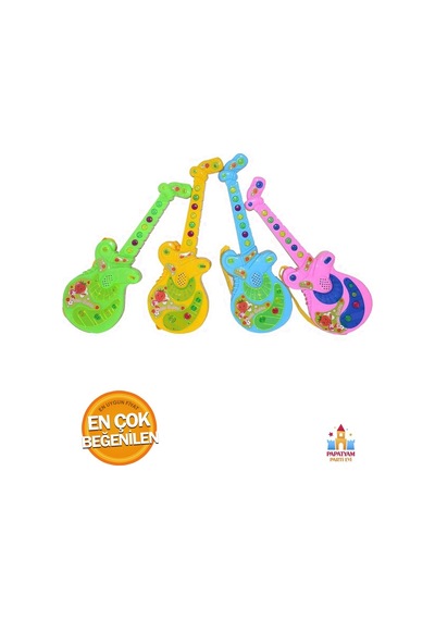 Türkçe Müzikli Eğitici Çocuk Gitarı - Pilli Ve Sesli Erkek Çocuk Oyuncak Modeli