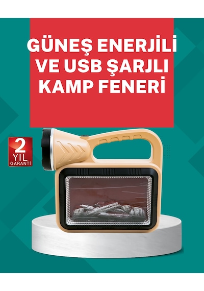 Alev Efektli Güneş Enerjili Lamba Su Geçirmez