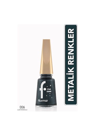 Flormar Metalik Parlak Oje - Star Shine Nail Enamel - 006 Dark Romance-8690604564163