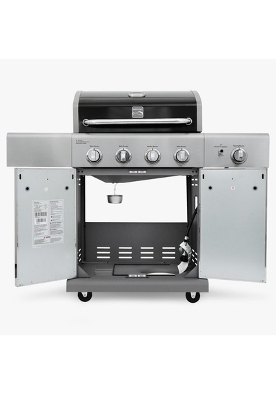 Kenmore Gazlı Barbekü 4 Ocaklı Siyah - Metal Siyah Çelik