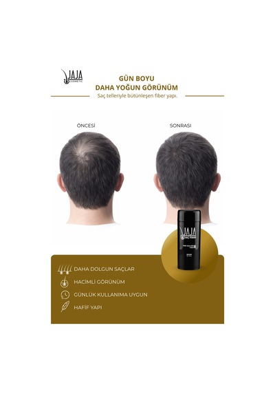 Kahve Brown Saç Fiberi Topik 50 Gr & Doğal Görünüm Desteği