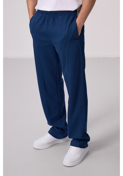 Tommylife Parlament Yüzeyi Dokulu Standart Fit Palazzo Erkek Pantolon - 82171 Parlament