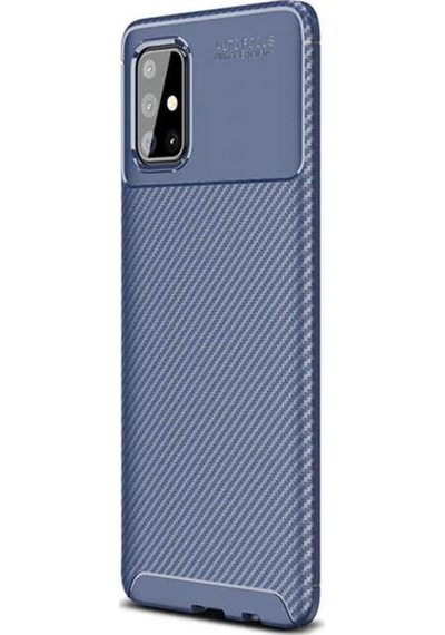 Samsung Uyumlu Galaxy A51 Kılıf Negro Karbon Dizayn Silikon (510447738)