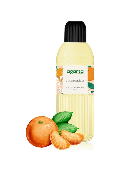 Agarta Pet Şişe 80 Derece Mandalina Kolonyası 200 ML