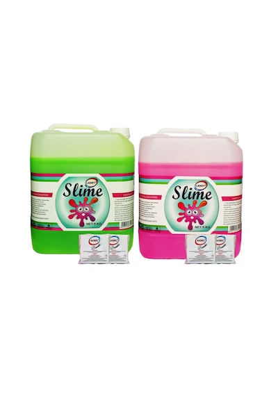Lansy Zıp Zıp Şaka Hamuru 2 Renk Yeşil 5 Kg + Pembe 5 Kg + Boraks