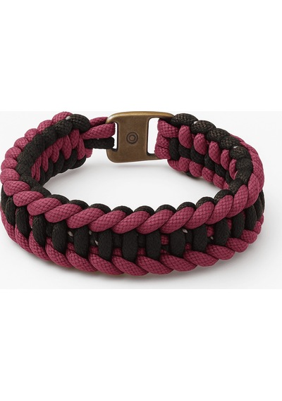 Tesbihane Paracord Bileklik Anahtarlık Kombini - Bordo Siyah Kamuflaj Desen - Kamp Ve Doğa Sporları İçin Çok Renkli