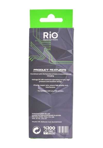Rio Tech 20w Type-c To Lightning Şarj Kablosu - Hızlı Ve Güvenilir