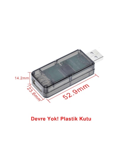 Plastik USB Adum Devre Kutusu  Şeffaf Elektronik Proje Ürün Adum3