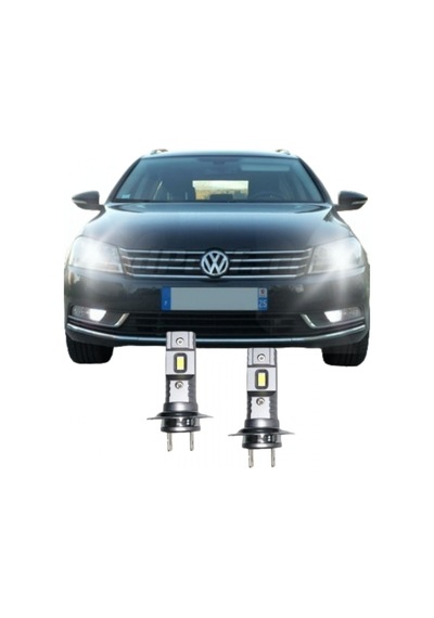 Megamarket06 Vw Passat B7 Led Kısa Far Ampulü H7 Mini Led 2'li Set