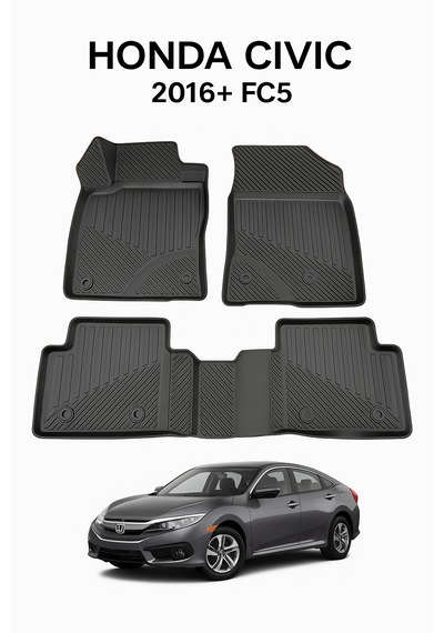 Honda Civic 2016+ Fc5 Uyumlu 3d Oto Paspas Premium