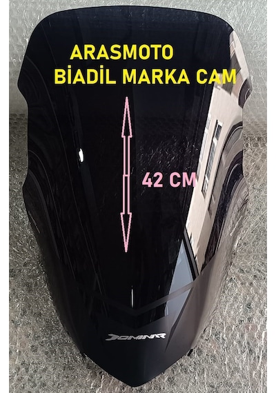 Bajaj Dominar 250 -400 Füme Ön Cam Siperlik ,biadil Marka Tur Camı 42 Cm 2017-2024 Arasmoto