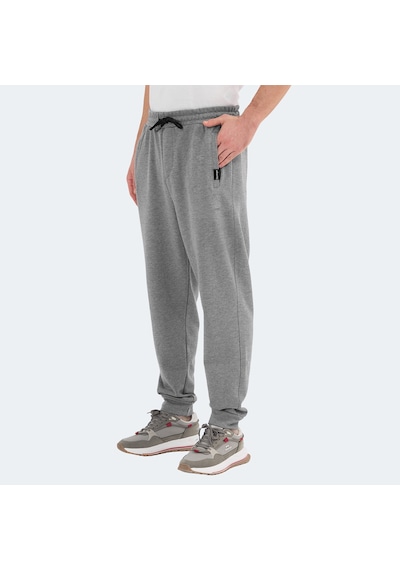 Slazenger NAVDEEP Erkek Cepli Dar Paça Koyu Gri Eşofman Altı