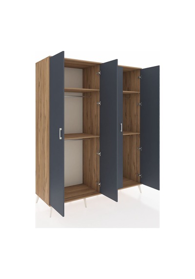 Kronos Gardrop 4 Raflı 4 Kapaklı 4 Askılı 176x59x221 Çam-antrasit/çam Antrasit/çam Kronos Gardrop 4 Raflı 4 Kapaklı 4 Askılı 176x59x221 Çam-antrasit/çam Antrasit/çam