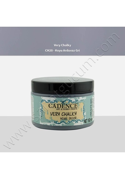 Cadence Very Chalky Mobilya Boyası 150 Ml. Ch20 Koyu Arduvaz Gri