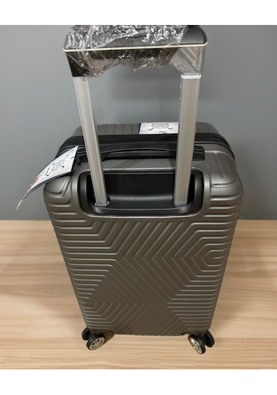 G&d Polo Suitcase Ayçix Kabin Boy Valiz Açık Gri