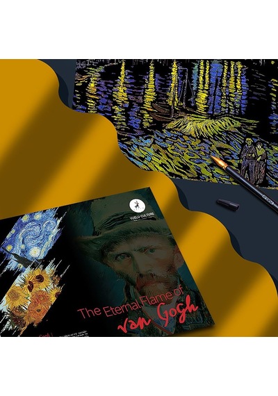 Scratch Art Tablo 4 Parça Vincent Van Gogh Çizik Gökkuşağı Kağıt Seti Yetişkinler Ve Çocuklar İçin, Kendin Ya