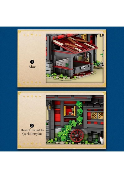 Reobrix 66017 Haçlı Hanı Yaratıcı Yapı Blok Seti Building Block Medieval Tavern The Crusader's Inn - 2953 Parça