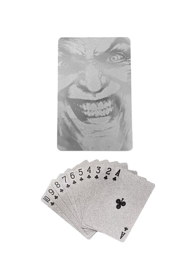 Silver Joker iskambil Kağıdı Plastik Su Geçirmez Oyun Kağıdı Cin884slv