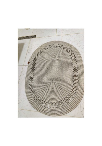 Jüt Desenli Kapı Önü Paspas Banyo Paspası Balkon Paspası Hediyelik Ev Eşyası Taş Taş
