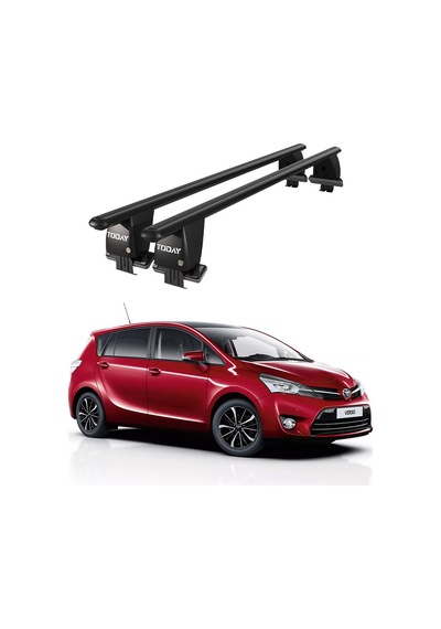 Royal Toyota Verso 2009-2018 Uyumlu Siyah Kilitli Ara Atkı Port Bagaj Tavan Barı