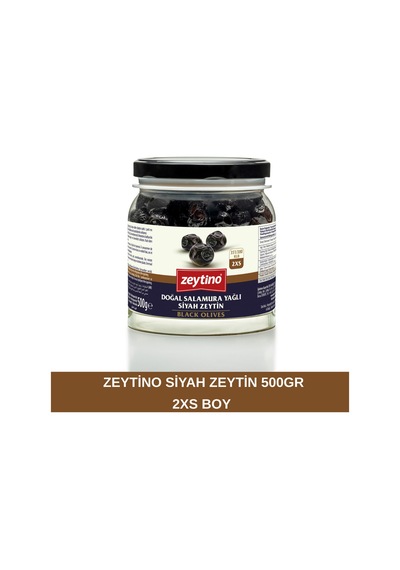 Gemlik Siyah Zeytin 500 Gr 351/380 2xs Cam Kavanoz