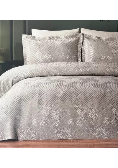 Cekihome Vega 3 Parça Çift Kişilik 250x260 Cm Lüx Yatak Örtüsü Seti Çeyizlik Dekoratif Çok Renkli
