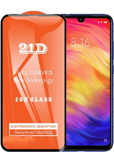 Xiaomi Redmi Note 7 Ekran Koruyucu 21d Kırılmaz Cam