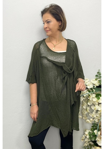 Mia Butik Kadın Haki Tasarım Merserize Mevsimlik Bluz-1601 Haki Mia Butik Kadın Haki Tasarım Merserize Mevsimlik Bluz-1601 Haki
